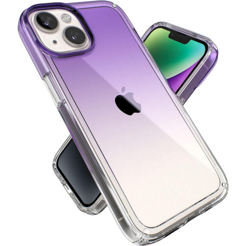 Διαφανής θήκη συμβατή με iPhone14 και συμβατή με iPhone13 - λεπτή διπλή στρώση, προστασία