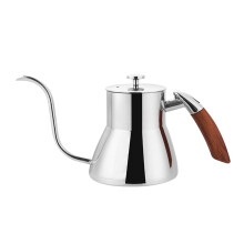 Chaleira elétrica Mosiee de 800 ml em aço inoxidável com bico de ganso para coar café.