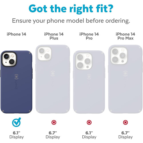Διαφανής θήκη συμβατή με iPhone14 και συμβατή με iPhone13 - λεπτή διπλή στρώση, προστασία 1