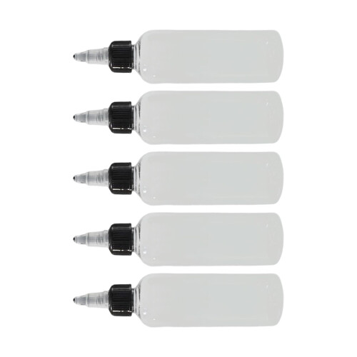 5 τεμάχια μπουκάλια χρωμάτων των 50 ml συμβατά με αιχμηρό σταγονόμετρο, 1