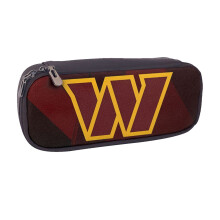 Leren etui met Commanders Football-print voor jongens en meisjes, grote etui met opbergruimte voor schoolspullen, leuk cadeau, schattig etui met
