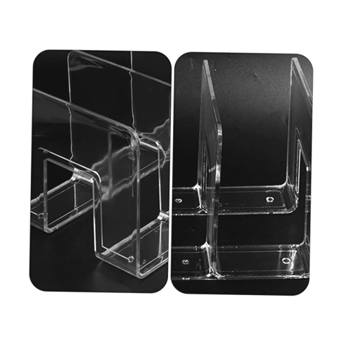 Bookends Folder Holder for Desk Office File Sorting Plastic Bookshelf 2