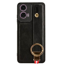 Θήκη για Motorola MOTO G04/G24 από δέρμα PU υψηλής ποιότητας, συμβατό με άνετο λουράκι καρπού