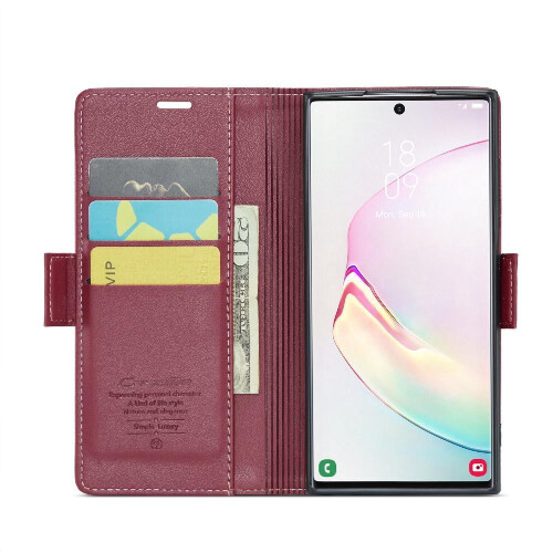 Θήκη CaseMe για Samsung Galaxy Note10Plus, θήκη πορτοφολιού, αντι-απάτη, υποδοχή κάρτας, 2