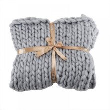 Acrylic Knitted Thick Multicolor Rough Blanket Woven Hand Knitted Sofa Bed Blanket Autumn/Winter Blanket