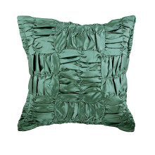 Kussenhoezen 20x20 inch grijs, satijnen decoratieve kussenhoezen, handgemaakte effen sierkussenhoezen - Dromerig turquoise