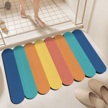 Dikke, antislip badkamermat, superabsorberend, sneldrogend met rubberen achterkant, wasbare vloermat voor voor het bad of de douche.