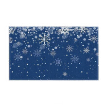 Teppiche, Schneeflocken-Küchenteppiche und -Matten Blaue Weihnachtsmatte Rutschfeste Schneeflocken-Winterteppiche für Weihnachtsküchendekorationen