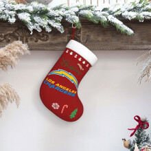 Chargers voetbalteam x kerstsokken, kerstversieringen, kerstboomversieringen, kerstcadeausokken