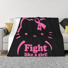 Hello Kitty deken, flanellen fleece plaid, superzacht, knus, warm, pluche beddengoed voor bank, woonkamer, slaapkamer - 50"x40"
