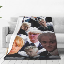 Draco Malfoy plaid, zachte pluche reisdeken voor slaapkamer, woonkamer, bank, kantoor, het hele jaar door, cadeau voor vrouwen, mannen, meisjes en