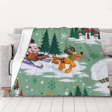 Mickey Mouse fleece deken, superzacht en knus, geschikt voor mannen, vrouwen, ouderen en kinderen. Kenmerken: superzacht, 102 x 76 cm.