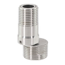 Adaptateur de robinet d'angle à vis excentrique réglable à 360 degrés avec pied incurvé