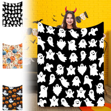 Donemore Neue Flanell-Überwurfdecke Halloween-Decke für Bett und Sofa Weiche, flauschige Fleecedecke