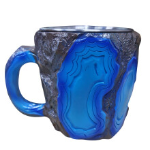Kaffeetasse aus Mineralglas, Teetasse, bunter Onyxbecher, originelle Kaffeetassen und Becher aus Mineralglas, elegantes Geschenk für Zuhause und