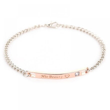 Magnetische armbanden voor stellen, His Beauty & Queen - Armbanden voor vrouwen, mannen, vriendjes, vriendinnen en beste vrienden - Set van 2