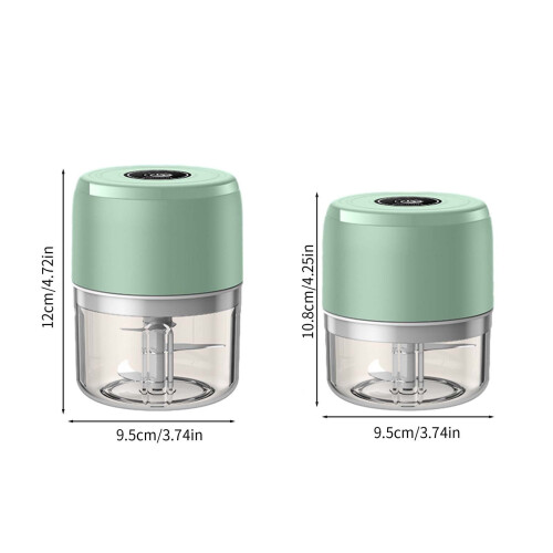 Ηλεκτρικός μύλος σκόρδου Bocqde 250ml, ασύρματος κόφτης USB για σκόρδο, τζίντζερ, πιπέρι, 2