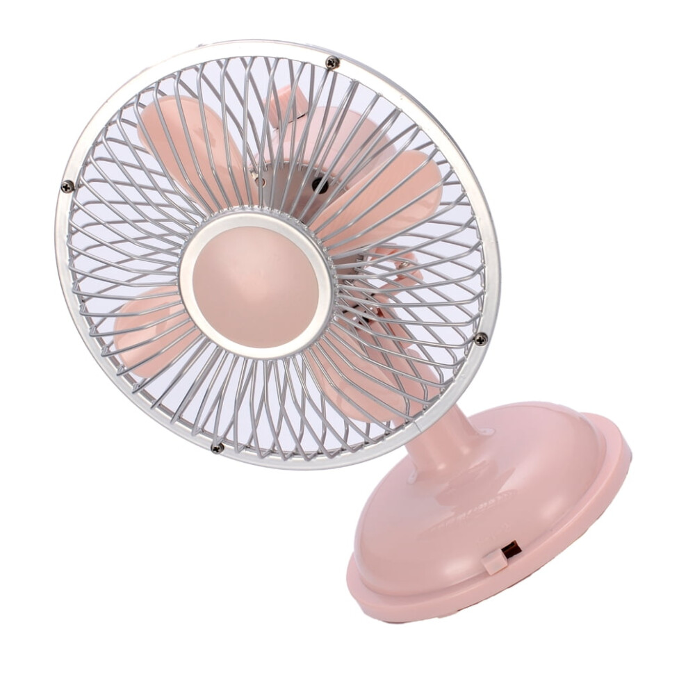 Ciyison 2-Speed Oscillating Table Fan 5.7'' Vintaged Usb/Aa Battery Power Desk Fan Cooling Fan 9164030038356