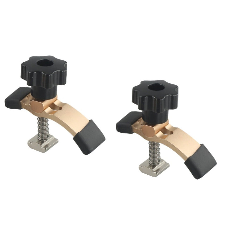 2Pcs Hold Down Clamp Aluminum Alloy T-Track Hold-Down Clamps T-Slot Cnc Router Clamp Hold Down Clamp For Woodworking Tools 9164030038899
