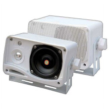 Cainteoirí Fuaime Mara 3.5" 200W 3-Bhealach Pyle PLMR24 atá Frithsheasmhach in Aimsir Lasmuigh (Péire)