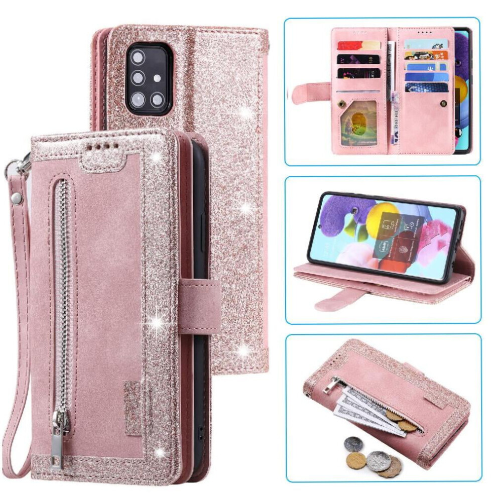 Flip Case For Compatible With Samsung Galaxy A32 5G Pu Leather 9 Card Slots Lanyard Kickstand Wallet 9164030176652