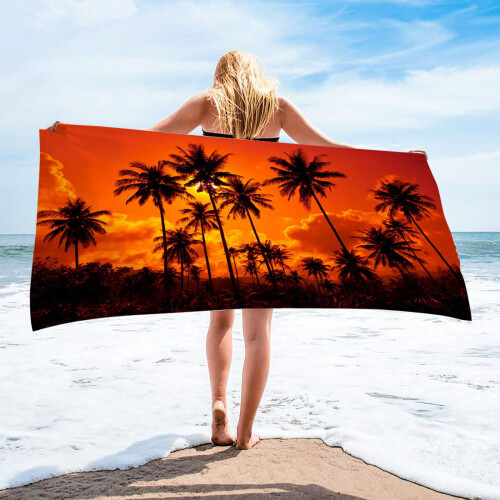 Πετσέτα θαλάσσης Cameland Microfiber 30"x60" Γρήγορο στέγνωμα, χωρίς άμμο, ελαφριά - Συμβατή