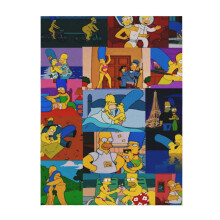 Mäkká a pohodlná deka Simpsonovci, plyšová, ľahká, teplá, plyšová flanelová deka a prikrývky na gauč, rozkladaciu pohovku 80"X60"
