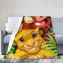 Deka s motivem hotelu Lví král, anime deka do postele, deka na pohovku, ultra měkká fleecová deka do ložnice a obývacího pokoje, 60x50 palců