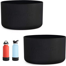 Silikon-Flaschenüberzug für Hydro Vacuum Flask, kompatibel, BPA-frei, rutschfest, spülmaschinenfest – Schwarz, 32 & 40 oz (ca. 946 ml & 1183 ml)