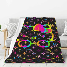 Flísová deka Hello Kitty Super měkká útulná přehozová deka, dětské ložní prádlo Vlastnosti - Super měkká 102,5 cm x 76,5 cm