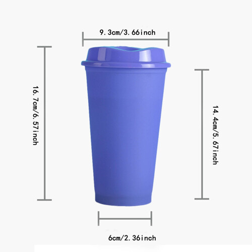 Θερμοπλαστικό Κύπελλο 16oz Δημιουργικό Πλαστικό Κύπελλο με Αλλαγή Χρώματος από 1
