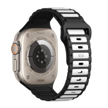 Correas deportivas de silicona, impermeables y resistentes al sudor, ajustables, compatibles con Apple Watch 9/8/7/Ultra S10 de 42/44/45/46/49 mm.