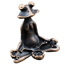 Røgelsesbrænder til stue, røgelsesholder til yoga, sød statue, meditationsfigur, yogastatue, yogastilling, havestatue, kobber