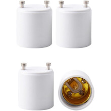 wileqep GU24 naar E26/E27 fittingadapter, 4 stuks GU24 Bi-Pin fitting naar E26/E27 standaard schroeffitting