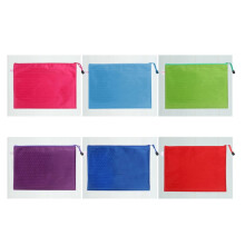Porte-documents, organiseur de papeterie, pochettes de rangement, boîte de rangement, classeur à fermeture éclair, bleu ciel, porte-serviettes