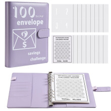 Carnet HTHJSCO - Défi d'épargne 100 enveloppes - Livre de défis d'épargne A5