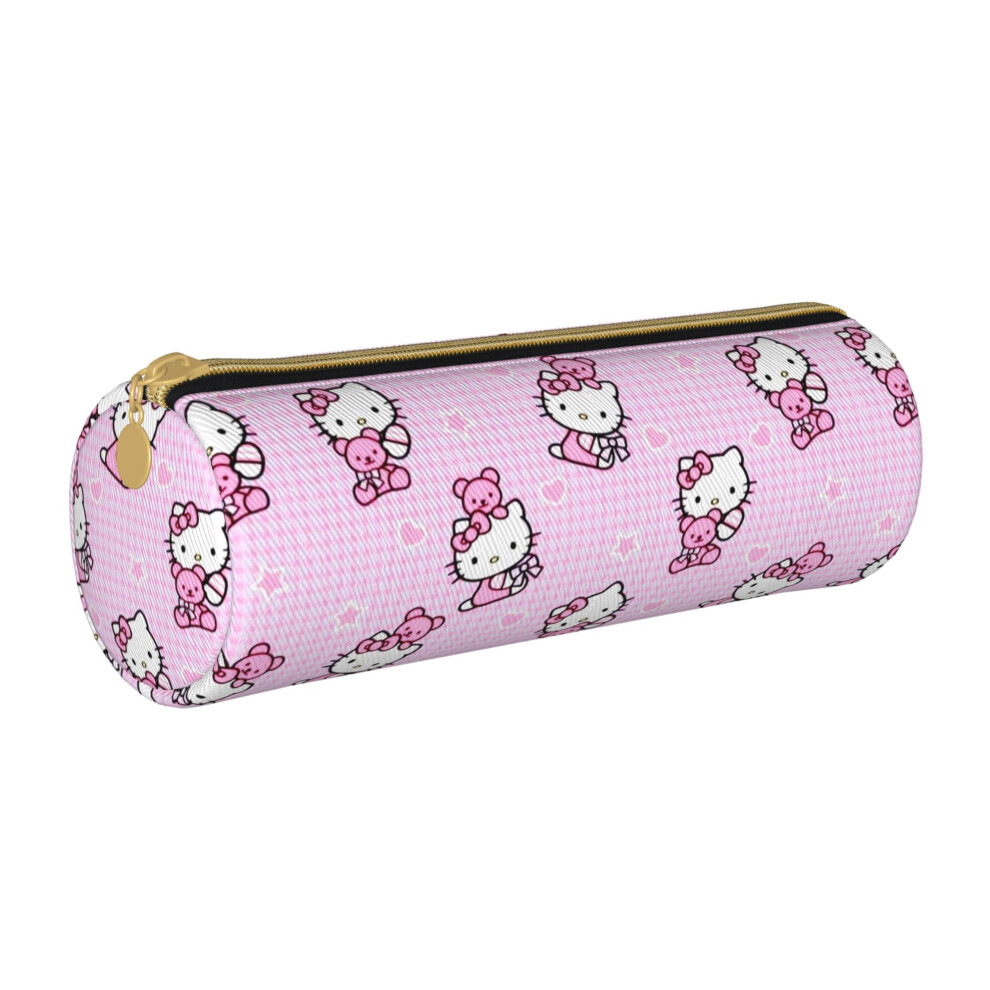Grain Hello Kitty Pencil Case Large Capacity Pencil Bag Zippers Pen Bag With Compartments Multifunction Makeup Bag For Women