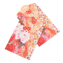 Lot de 30 petits porte-cartes rouges style japonais, pochette cadeau pour le Nouvel An, enveloppes rouges créatives