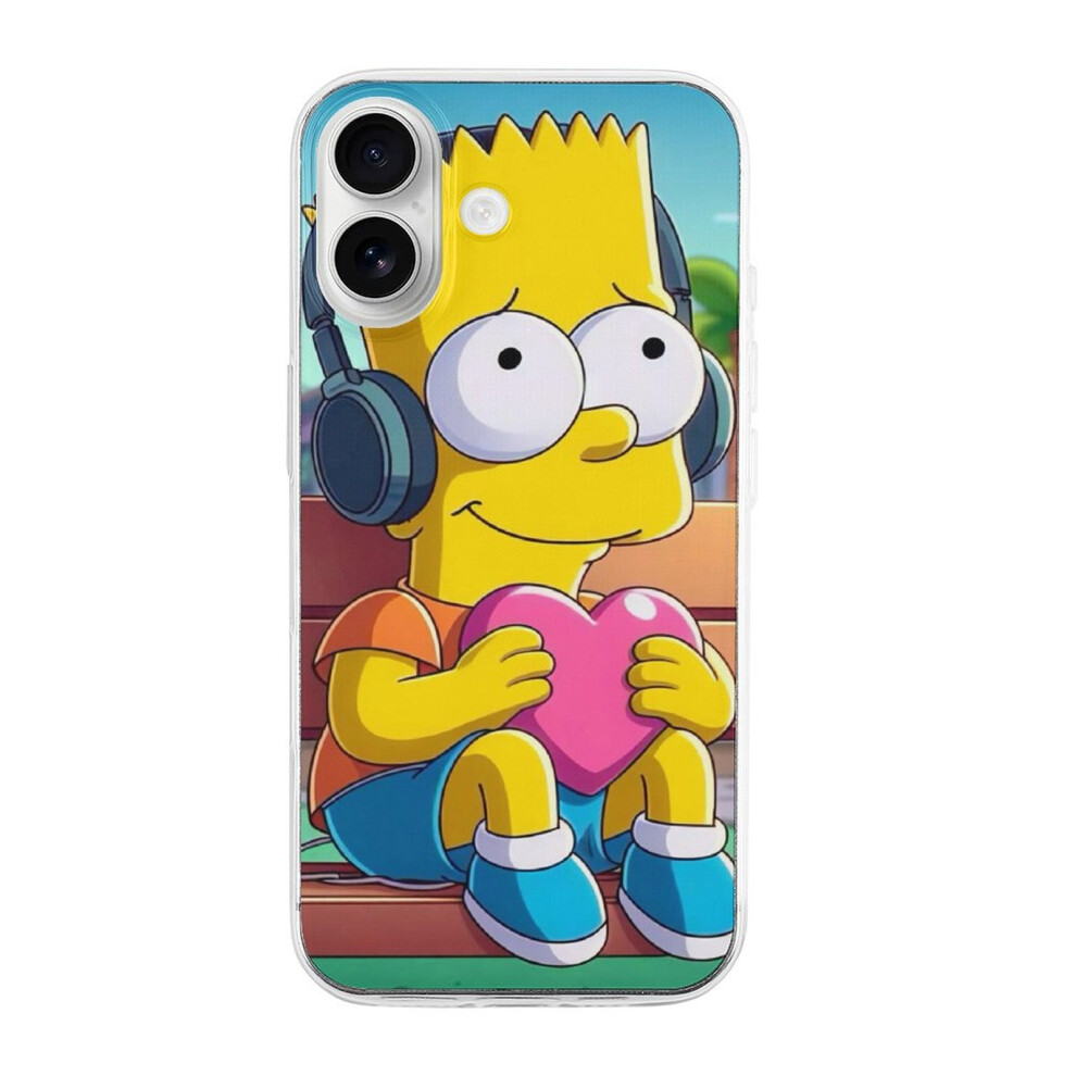 Simpson Tpu Case For Iphone 16 Â Ultra Slim, Shockproof, Anti-Yellowing, Scratch-Resistant, Wireless Charging Compatible, Enhanced Grip Transparent 9464372840175