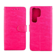 Flip-cover kompatibel med Samsung Galaxy S23 Ultra PU-læder, stødsikkert, støtteben, kortholder, magnetisk lukning