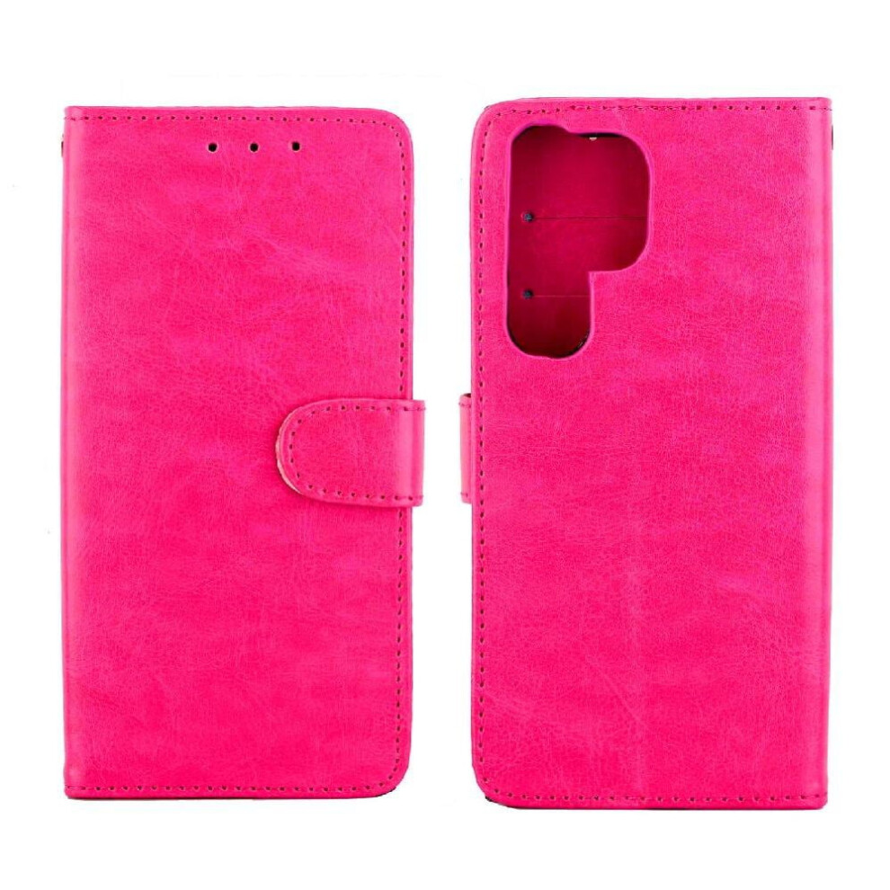 Flip Case For Compatible With Samsung Galaxy S23 Ultra Pu Leather Shockproof Kickstand Card Holder Magnetic Closure 9464372840212