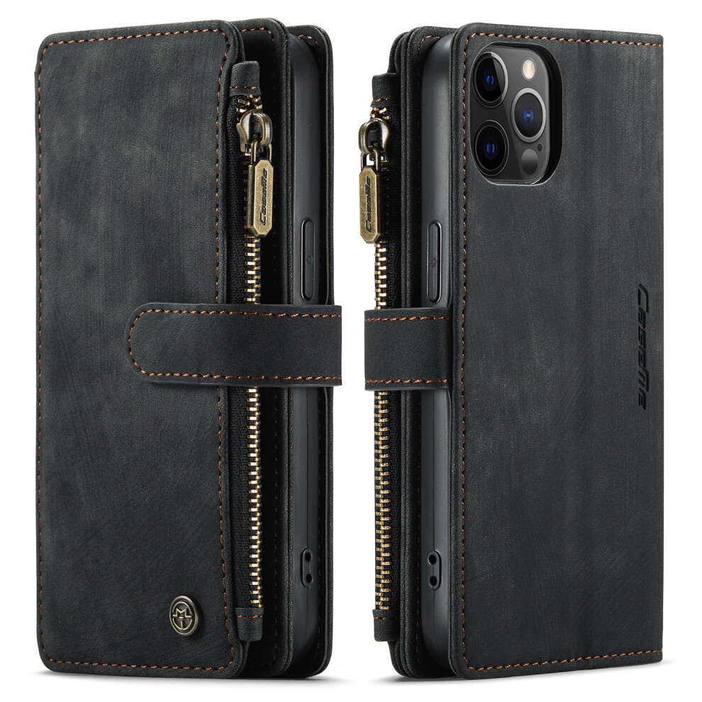 Phone Case Compatible With Iphone 12 Pro, 12 Mini, Apple 15 - Retro Flip Wallet Leather Case With Plug-In Card Slot 9464372840298