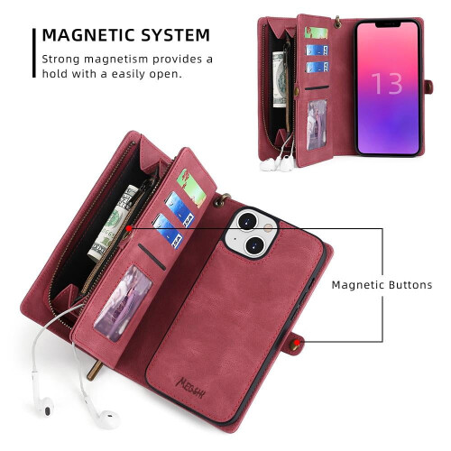 Συμβατό με iPhone13/pro/mini, πολυτελής θήκη τηλεφώνου από δέρμα PU με αναδιπλούμενο 2