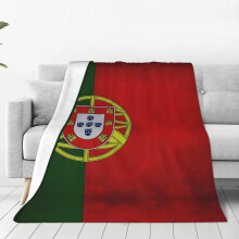 Vintage Portugese vlag ultrazachte microflanel deken, 50"x40" microvezel plaid voor bed, bank, stoel, warm in alle seizoenen - Compatibel met