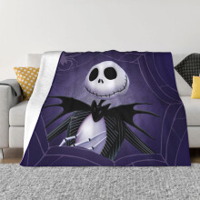 Nightmare Before Christmas Fleecedecke, superweiche, kuschelige Decke, passend zur Heimdekoration, leichtes, warmes Plüschtier für Sofa oder Bett