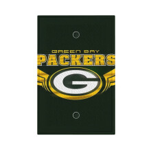 Packers Switching Lights Einzel-Lichtschalter mit römischem Rahmen, Wandpaneel, Einzel-/Doppel-/Zuglichtschalter