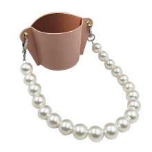 Kiplyki Groothandel Ketting Draagbare Koffiebekerhoes Lederen Dranktas Warmte-isolerende Warmhoudbekerhoes Hangend Draagbaar