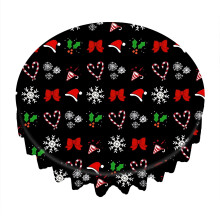 CISIL Christmas Tablecloth Rectangular Straight Edge Tablecloth