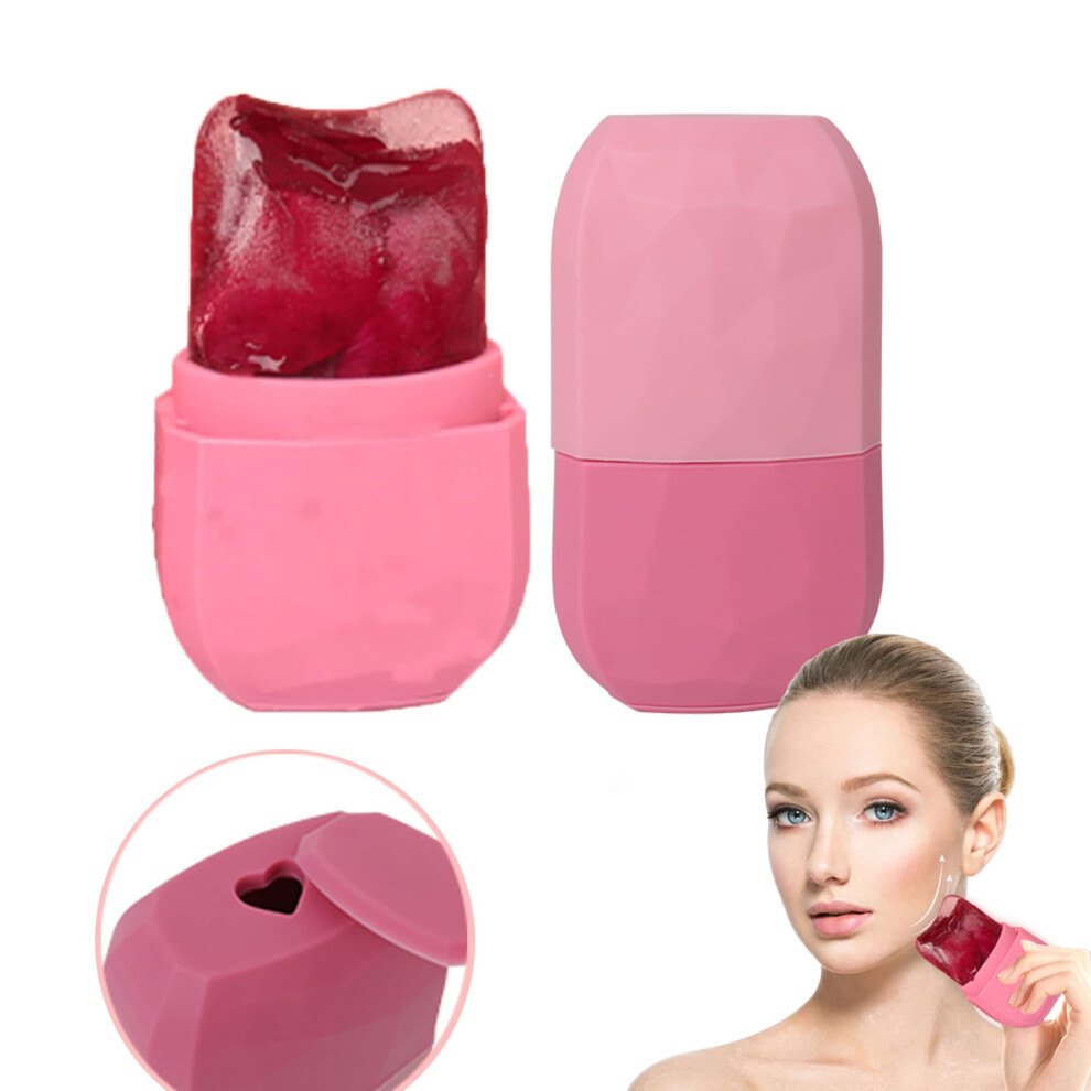 Ice Roller for Face and Eyes with Leakproof Cooling Core, Reusable Facial Massager for Puffiness