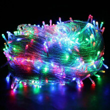 HESHENG 500 LEDs 164 stop vílí řetězová světla do zásuvky vánoční večírek venkovní terasa zahrada domácí dekorace světla vícebarevná